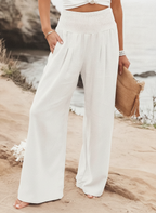 Evangeline | Skinny Fit Linen Trousers For Smart Casual Wear