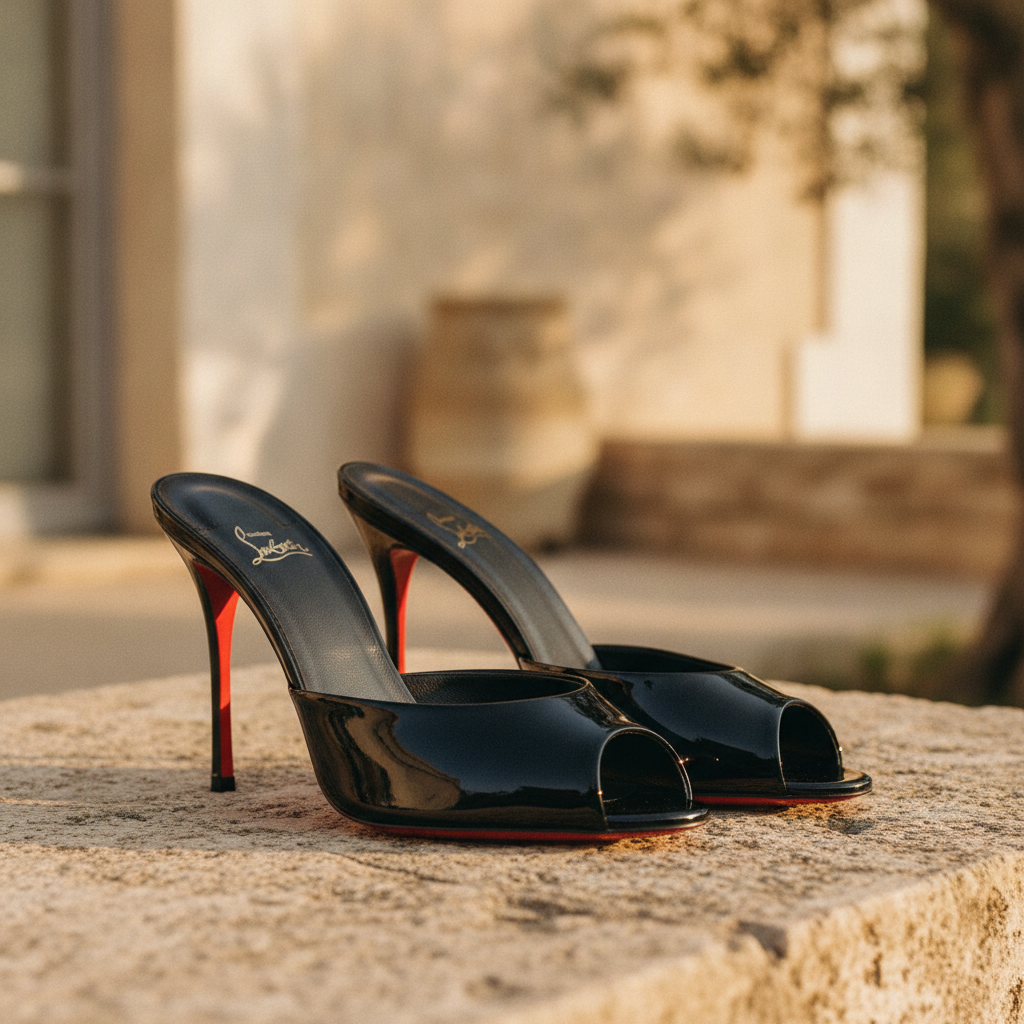 Evangeline | Evening Shoes For Wedding In Pointed Leather Mules