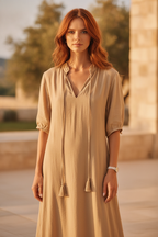 Fleur | Bohemian V-Neck Maxi Summer Dresses for Women