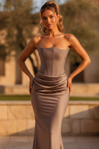 Sidonie | Strapless Ball Gown Wedding Dress Corset Maxi