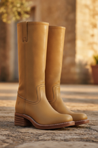 Hermione | Womens Motorcycle Boots Western Leather Cowboy