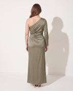 Iliana | One Shoulder Evening Maxi Dresses For Women — achterkant