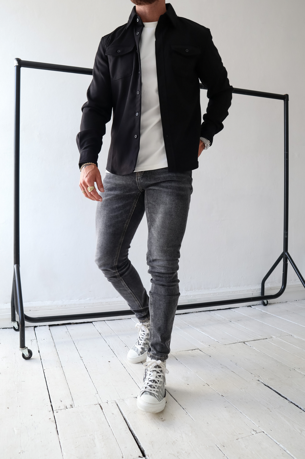 Tatiana | Button Up Overshirt Jacket with Chest Pockets