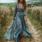 Quintessa | Embroidered Maxi House Garden Party Dress