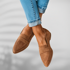 Amandine | Supportive Leather Pointed Toe Everyday Flats