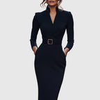 Eulalie | Women's Cocktail Dresses Bodycon Midi Long Sleeve