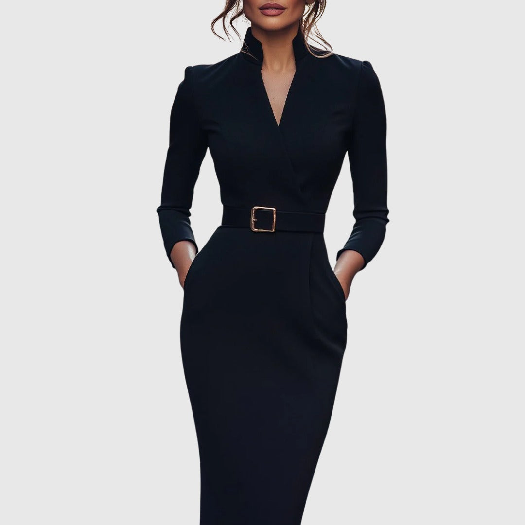 Eulalie | Women's Cocktail Dresses Bodycon Midi Long Sleeve