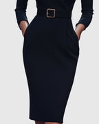 Eulalie | Women's Cocktail Dresses Bodycon Midi Long Sleeve
