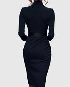 Eulalie | Women's Cocktail Dresses Bodycon Midi Long Sleeve