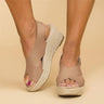 Felicity | Cross Strap Espadrilles Wedge Sandals