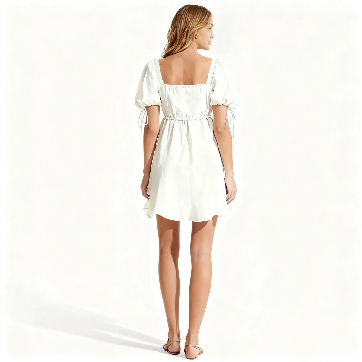 Katarina | Square Neck Babydoll Floral Mini Dress