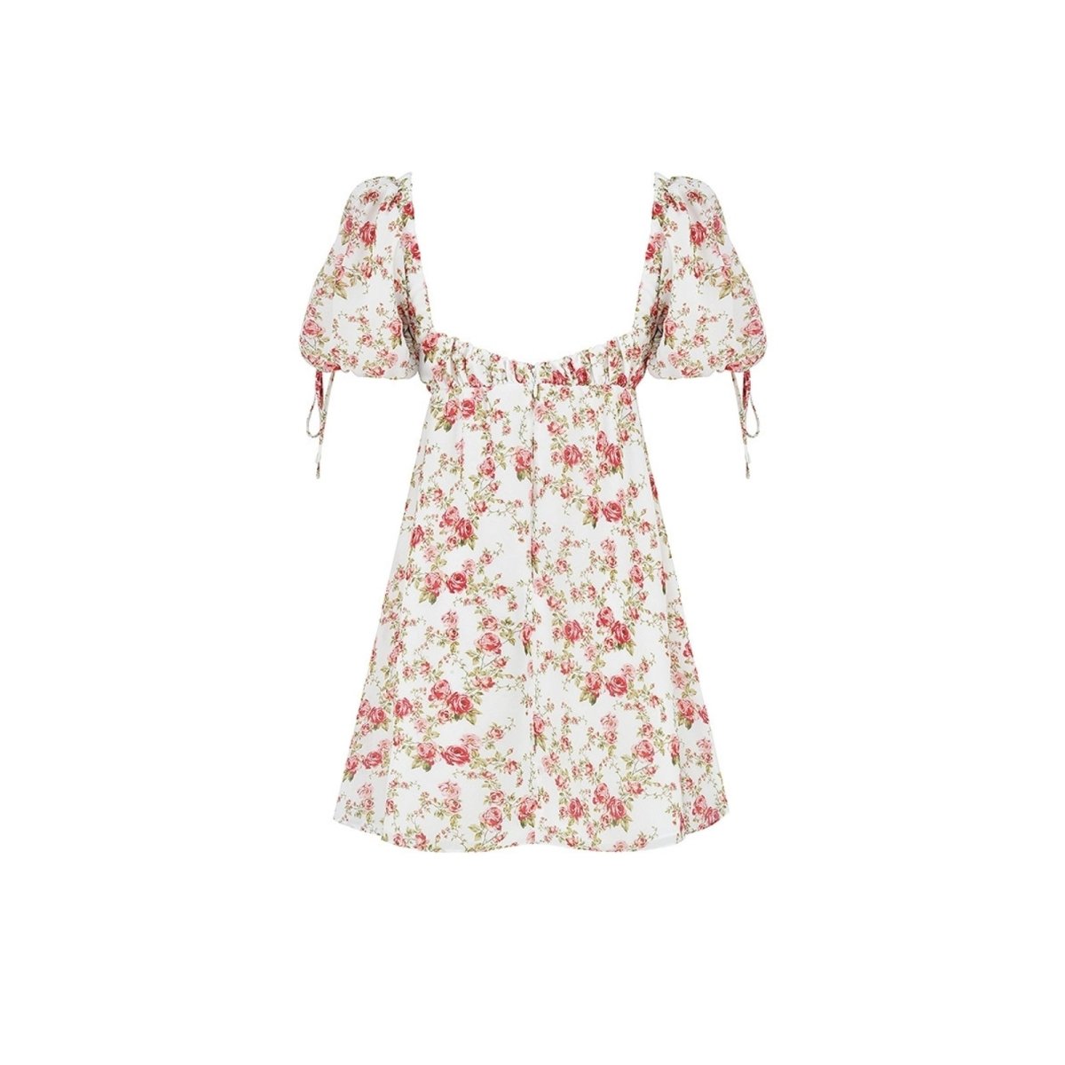 Esmee | Floral Square Neck Babydoll Mini Dress