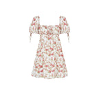Esmee | Floral Square Neck Babydoll Mini Dress