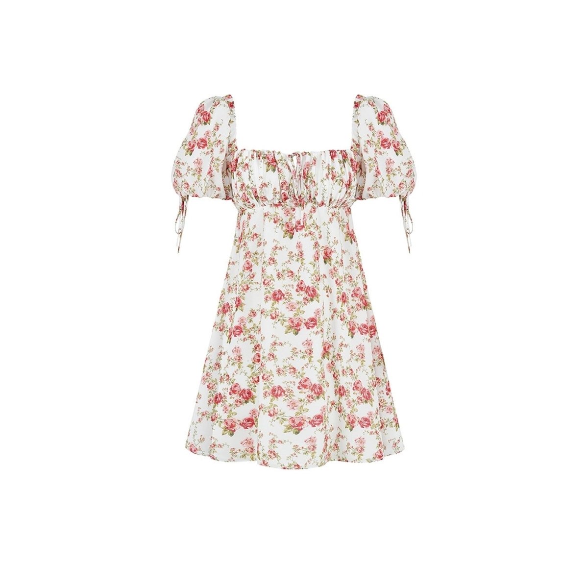 Esmee | Floral Square Neck Babydoll Mini Dress