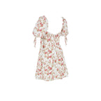 Esmee | Floral Square Neck Babydoll Mini Dress