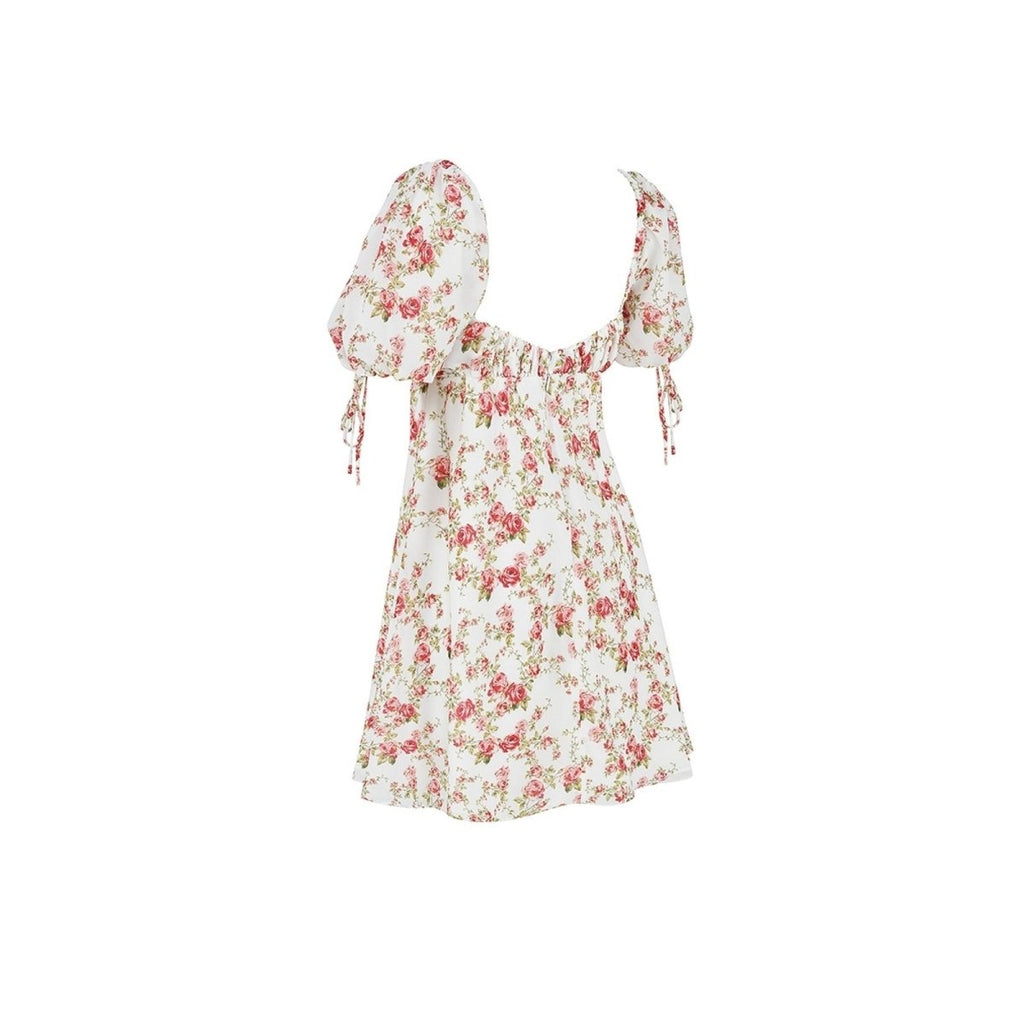 Katarina | Square Neck Babydoll Floral Mini Dress