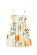Eloise | Ivory Spaghetti Strap Babydoll Dress Casual Summer