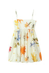 Eloise | Ivory Spaghetti Strap Babydoll Dress Casual Summer