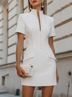 Anouk | Tailored Dress Coat Structured Mini Occasion Dress