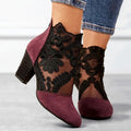 Rosaline | Heeled Ankle Boots With Lace Detail For Every Day