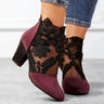 Rosaline | Heeled Ankle Boots With Lace Detail For Every Day