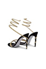 Celestine | Rene Caovilla Crystal Stiletto Heels Spiral Dress