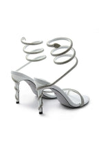 Celestine | Rene Caovilla Crystal Stiletto Heels Spiral Dress