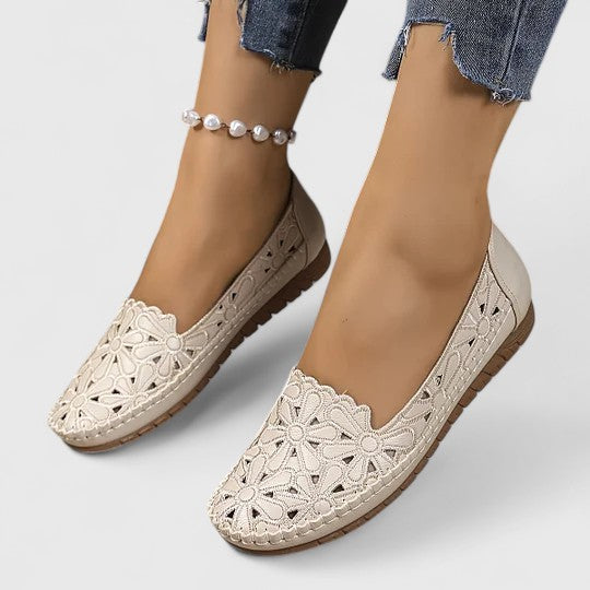 Romilly | Women's Perforated Flat Shoes