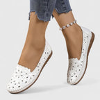 Romilly | Women's Perforated Flat Shoes