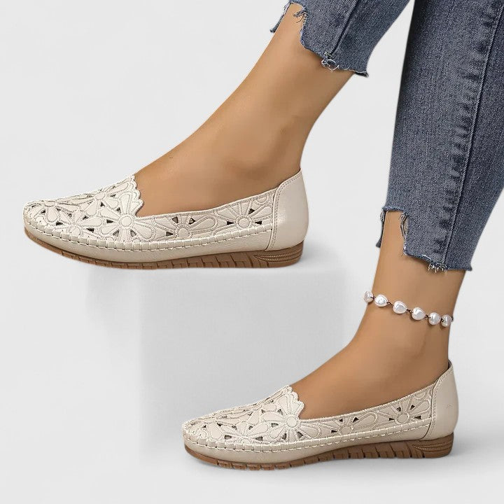 Romilly | Women's Perforated Flat Shoes