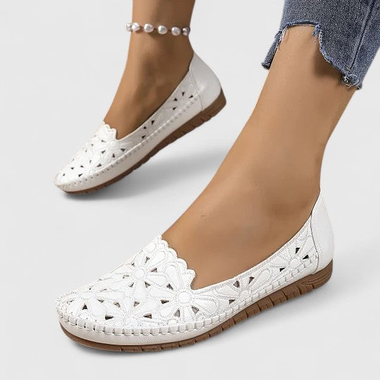 Romilly | Women's Perforated Flat Shoes
