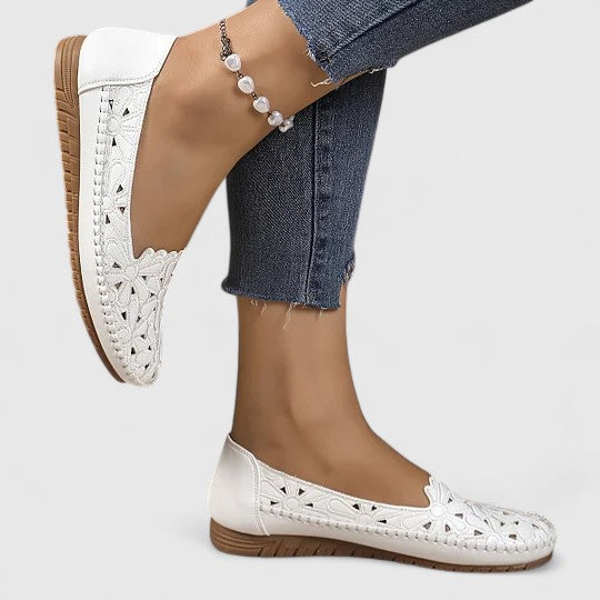 Romilly | Women's Perforated Flat Shoes