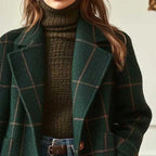 Ingrid | Tailored Wool Blend Notched Lapel Coat