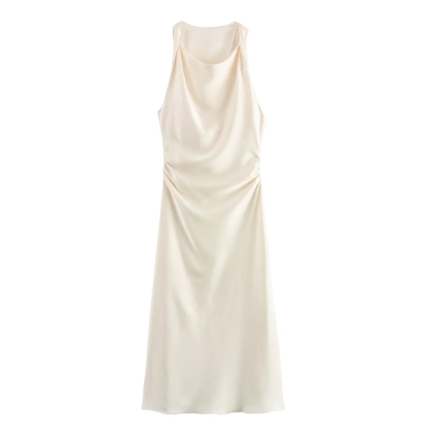 Noemie | Women's Satin Cocktail Dresses Midi Party Evening