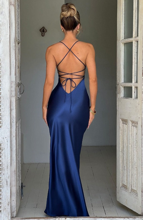 Capucine | Satin Slip Dress Maxi Evening Wedding Guest