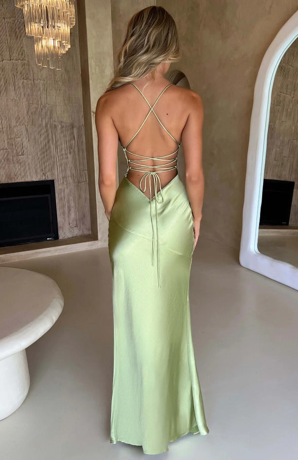 Capucine | Satin Slip Dress Maxi Evening Wedding Guest
