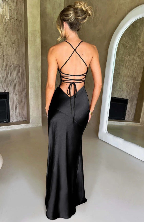 Capucine | Satin Slip Dress Maxi Evening Wedding Guest