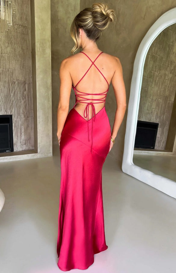 Capucine | Satin Slip Dress Maxi Evening Wedding Guest