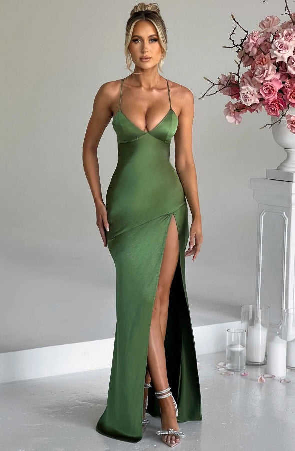 Capucine | Satin Slip Dress Maxi Evening Wedding Guest