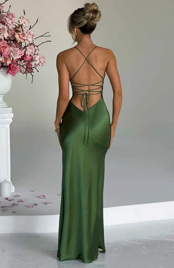 Capucine | Satin Slip Dress Maxi Evening Wedding Guest