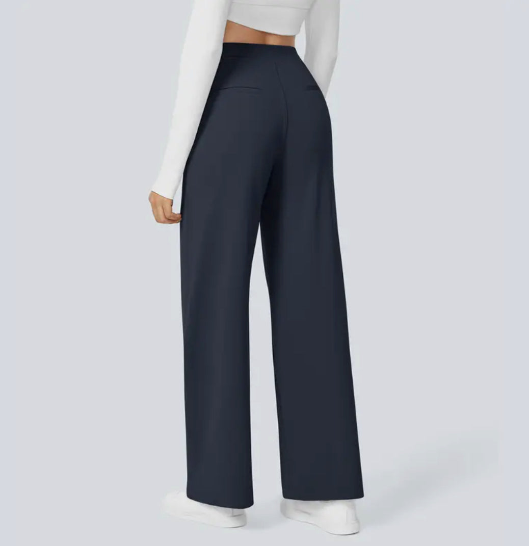 Seraphina | Women Wide Leg Trousers High Waisted Smart Casual