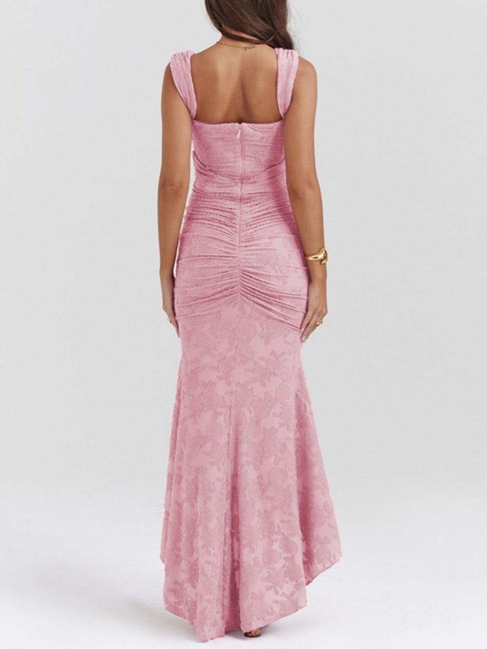 Romilly | Square Neck Mermaid Mother Of The Bride Midi Dress