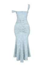 Romilly | Square Neck Mermaid Mother Of The Bride Midi Dress