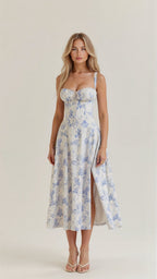 Ursula | Corset Bandage A-Line Midi Dress