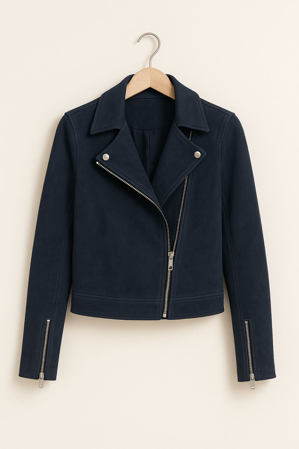 Genevieve | Fringe Leather Biker Jacket For Women