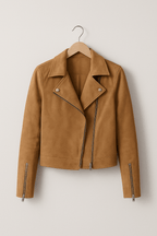 Genevieve | Fringe Leather Biker Jacket For Women