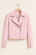 Genevieve | Fringe Leather Biker Jacket For Women