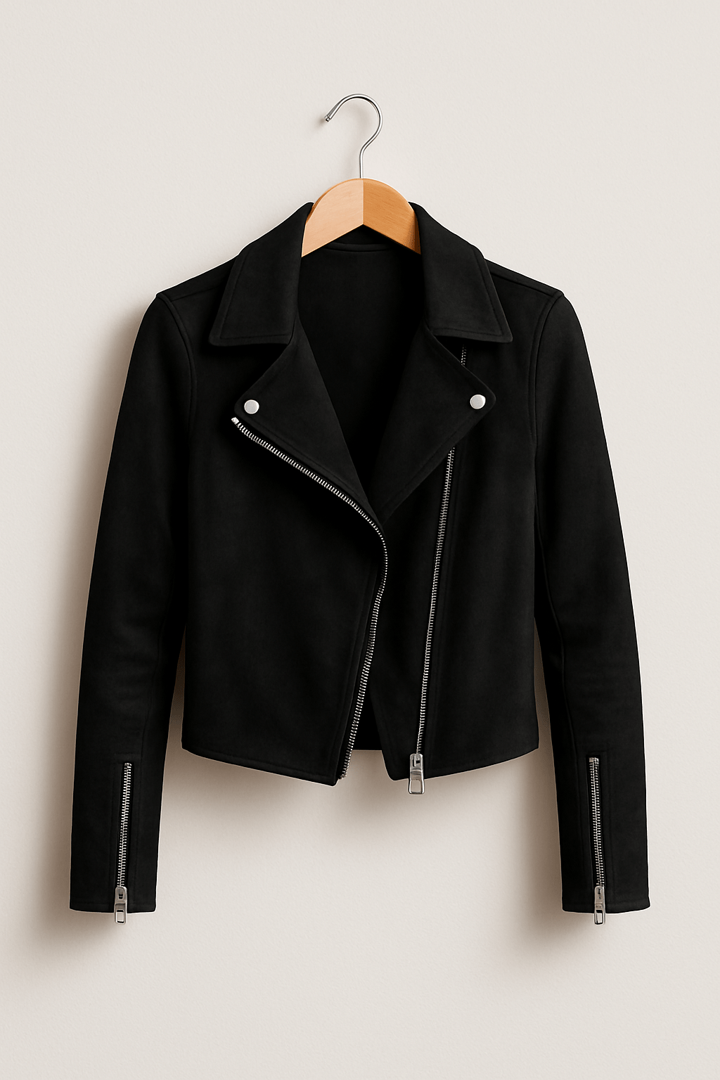 Genevieve | Fringe Leather Biker Jacket For Women