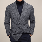 Lorenzo | Men Tailored Blazer Checked Double Breasted Smart