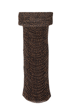 Liliana | Leopard Print Mesh Ruched Bodycon Dress With Slip